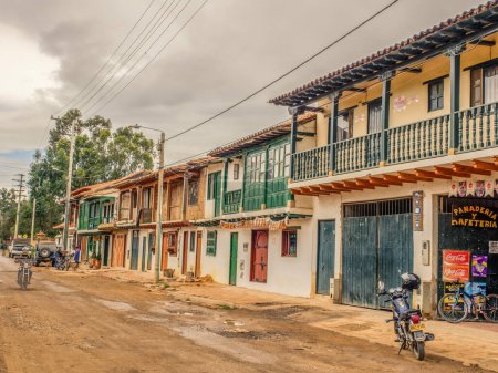 Foto de Villa de Leyva, Colombia - 02 de mayo de 2016: Hermosa y antigua arquitectura de la ciudad - Imagen libre de derechos