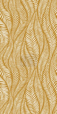 Ilustración de Luxury seamless pattern with palm leaves. Modern stylish floral background. Vector illustration. - Imagen libre de derechos