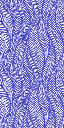 Téléchargez les illustrations : Luxury seamless pattern with palm leaves. Modern stylish floral background. Vector illustration. - en licence libre de droit