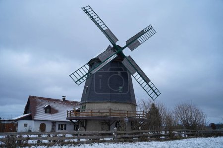 Photo for Gallery holland Knapp mill in winter inGermany - Royalty Free Image