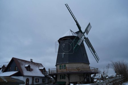 Photo for Gallery holland Knapp mill in winter inGermany - Royalty Free Image