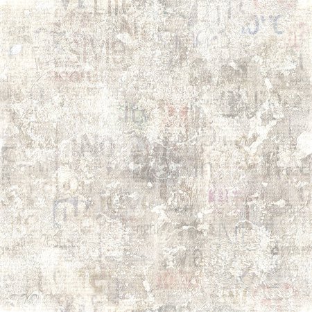 Old grunge unreadable vintage newspaper paper texture square seamless pattern. Blurred newspaper background. Aged newspaper textured paper. Blur gray beige collage news seamless texture.