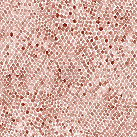 Watercolor snake skin brown seamless pattern. Watercolour hand painted snakeskin camouflage animal texture. Grunge reptile background. Print for fashion clothes, textile, accessories, wallpaper, wrap