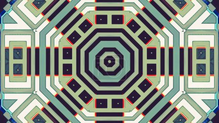 Photo for Shiny kaleidoscope with noise distortion and pixelation futuristic background in high quality. - Royalty Free Image
