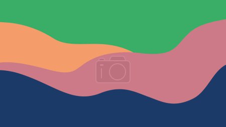 Photo for Abstract wave line conceptual background, minimalistic retro shapes colorful stripes. Modern smooth colors wallpaper. - Royalty Free Image
