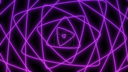 Photo for Neon geometry abstract line tunnel, creative neon sci-fi fashion holographic background. High resolution. - Royalty Free Image