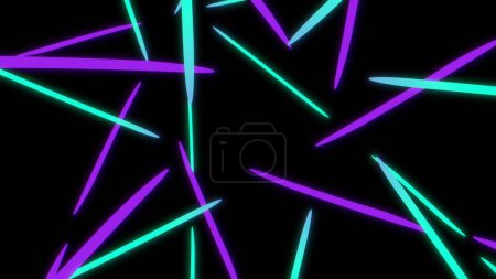 Photo for Psychedelic liquid modern line art, colorful background. Purple, blue, green abstract dynamic liquid shape for creative design project. - Royalty Free Image