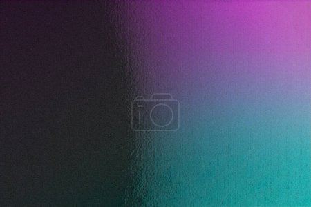Photo for Smooth Gradient with Subtle Glitch Distortion in Purple and Teal Hues. High quality illustration. - Royalty Free Image