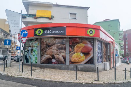 Photo for Almada, Portugal - December 4, 2022: Hello supermarket in Almada. - Royalty Free Image