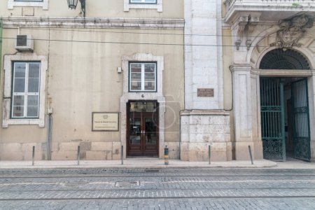 Téléchargez les photos : Lisbonne, Portugal - 5 décembre 2022 : Le siège de la Cour d'appel de Lisbonne est une cour supérieure portugaise (Tribunal da Relacao de Lisboa). - en image libre de droit