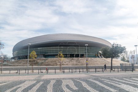 Foto de Lisboa, Portugal - 6 de diciembre de 2022: Altice Arena (anteriormente MEO Arena), arena cubierta polivalente. - Imagen libre de derechos