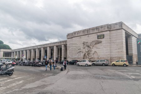Foto de Roma, Italia - 8 de diciembre de 2022: Estación de Roma Ostiense. - Imagen libre de derechos