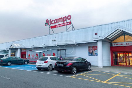 Photo for Estella-Lizarra, Spain - September 4, 2023: Alcampo supermarket belong to French Auchan group. - Royalty Free Image