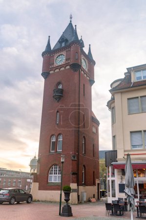 Photo for Gronau, Germany - March 10, 2024: Gronau town hall tower (Gronau Rathausturm). - Royalty Free Image