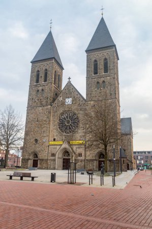 Photo for Gronau, Germany - March 10, 2024: Roman Catholic parish church of St. Antonius. - Royalty Free Image