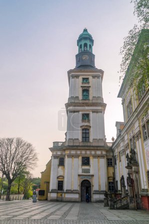 Photo for Trzebnica, Poland - April 9, 2024: Basilica and sanctuary of St. Jadwiga. - Royalty Free Image