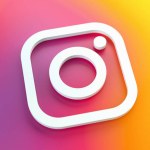 BERLIN, GERMANY JUNE 2021: New Instagram logo camera icon, mobile applications on colorful plastic background. The Social network Instagram is one of the largest social networks in the world.