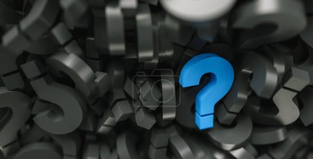 Photo for Blue question mark on a background - Royalty Free Image