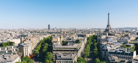 Photo for Paris Eiffel Tower. View from Arch of Triumph - Royalty Free Image