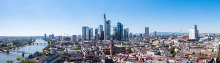 Skyline of Frankfurt Panorama, Germany, the financial center of the country