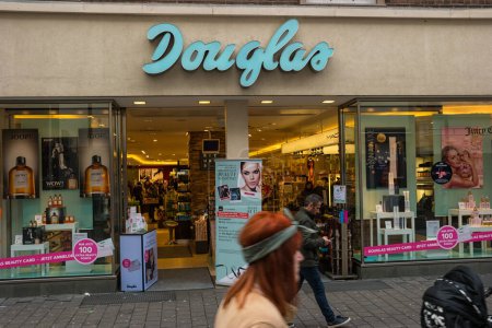 Photo for AACHEN, GERMANY FEBRUARY, 2017: Store of Douglas in Aachen. Parfumerie Douglas is a global perfumery store chain based in Hagen. - Royalty Free Image