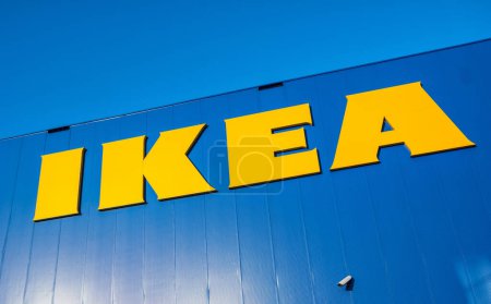 Photo for HEERLEN, NETHERLANDS FEBRUARY, 2017: Close up of the sign at the Ikea furniture store building. - Royalty Free Image