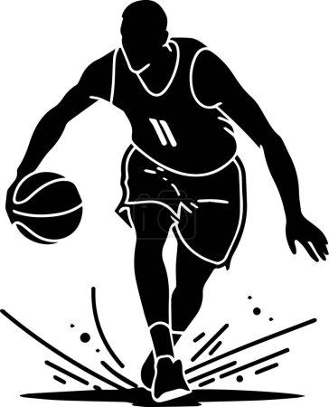 Foto de Vector ilustración de un jugador de baloncesto - Imagen libre de derechos