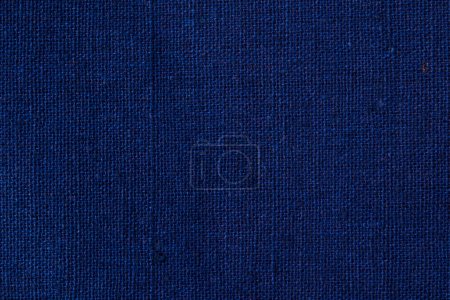 Foto de Dark blue color fabric cloth polyester texture and textile background. - Imagen libre de derechos