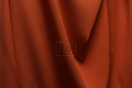 Photo for Red color fabric cloth polyester texture and textile background. - Royalty Free Image
