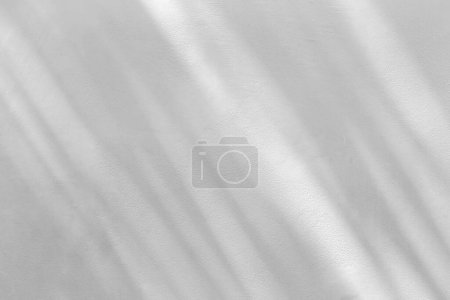 Photo for Window shadow drop on white color old grunge wall concrete texture as background. - Royalty Free Image