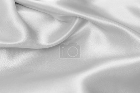 Photo for Light gray color fabric cloth polyester texture and textile background. - Royalty Free Image