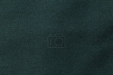 Photo for Dark desaturated cyan color fabric cloth polyester texture and textile background. - Royalty Free Image