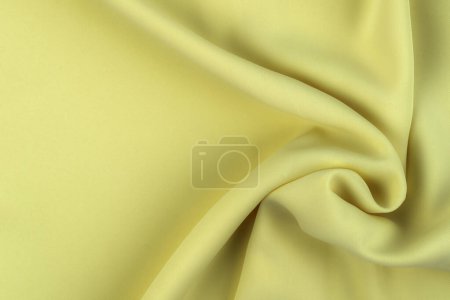 Photo for Yellow color fabric cloth polyester texture and textile background. - Royalty Free Image