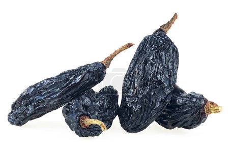 Blue sweet raisins isolated on a white background, macro. Dried grape.