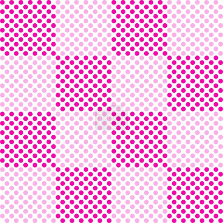 süße rosa Punkte geometrisches abstraktes Muster. Nahtloser Hintergrund für Textildesign