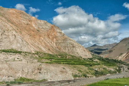 Photo for Landscape along the way between Karo La Pass and Simu La Pass, Tibet - Royalty Free Image