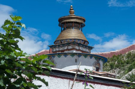 Photo for The Buddhist Kumbum chorten in Gyantse in the Pelkor Chode Monastery - Tibet Autonomous Region of China - Royalty Free Image