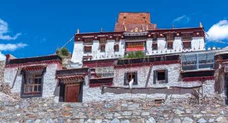 Photo for The Buddhist Kumbum chorten in Gyantse in the Pelkor Chode Monastery - Tibet Autonomous Region of China - Royalty Free Image