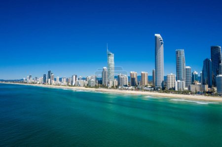 Photo for Aerial view of Surfers Paradise on the Gold Coast looking from the North, QLD, Australia - Royalty Free Image