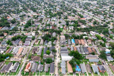Foto de Vista aérea del suburbio de Nueva Orleans, Louisiana, EE.UU. - Imagen libre de derechos