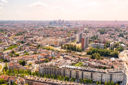 Photo for Aerial view of Brussels, the capital of Belgium in Europe - Royalty Free Image