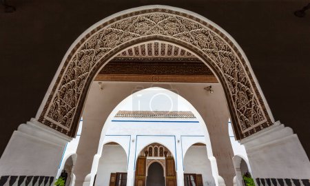 Téléchargez les photos : Interior of Bahia Palace in Marrakesh, Morocco, North Africa - en image libre de droit