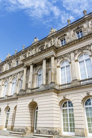 Photo for Rich ornate exterior of Herrenchiemsee palace in Bavaria, Germany, Europe - Royalty Free Image