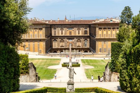 Foto de Exterior del palacio Pitti en Florencia, Toscana, Italia, Europa - Imagen libre de derechos