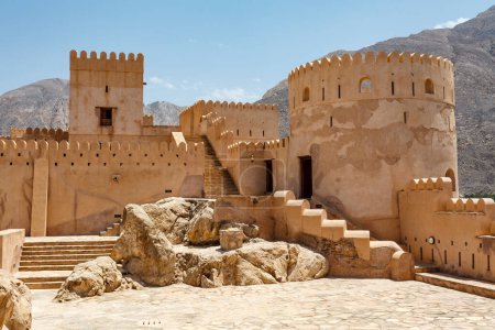 Photo for Exterior of Nakhal fort in Nakhal, Oman, Arabia, Middle East - Royalty Free Image