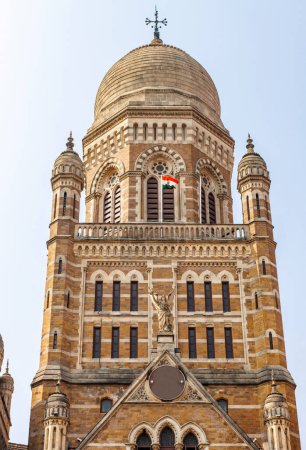 Photo for Exterior of the Brihanmumbai Municipal Corporation of Mumbai, Mumbai, Maharashtra, India, Asia - Royalty Free Image
