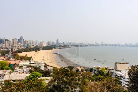Blick vom Malabar Hill in Mumbai, Maharashtra, Indien, Asien