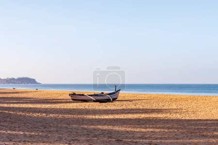 Photo for Fishing boat on Agonda beach, South Goa, India, Asia - Royalty Free Image
