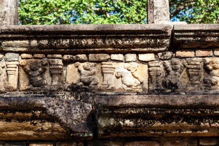Photo for Carvings of the Audience Hall, Polonnaruwa ruins, Sri Lanka, Asia - Royalty Free Image