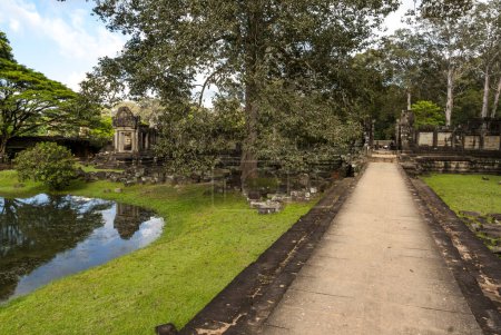 Téléchargez les photos : Entrée du temple de Baphuon, Angkor, Cambodge, Asie - en image libre de droit